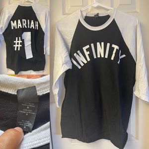 Mariah Carey Infinity #1 Baseball tee 3/4